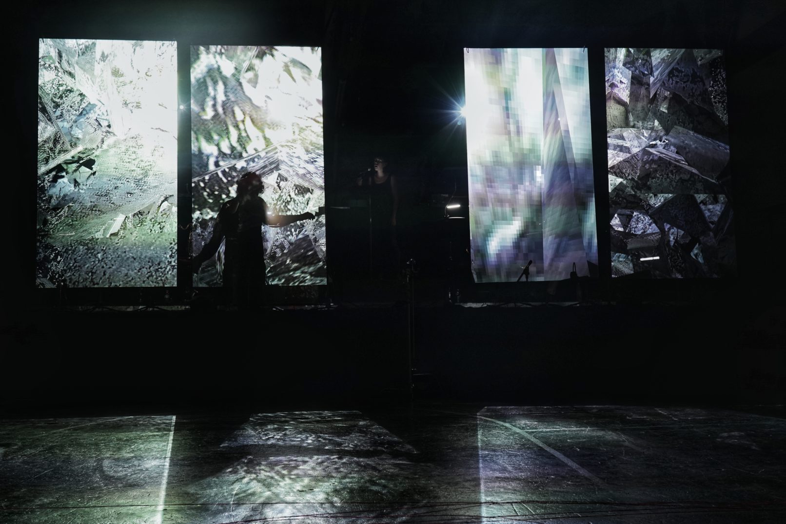 Holographic projection audio reactive visuals