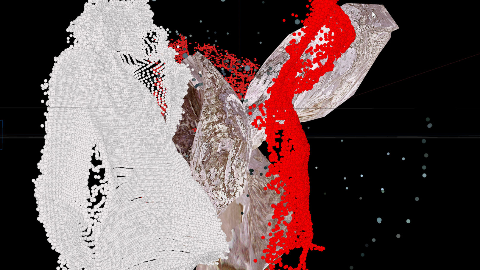 Holographic projection audio reactive visuals